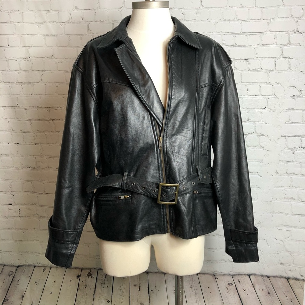 Biker Style Trendy Super Soft Leather Jacket